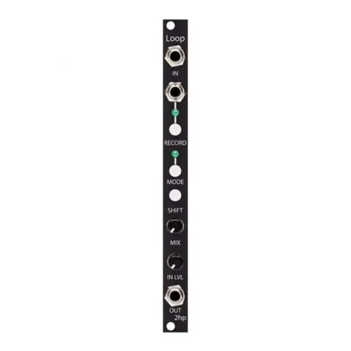 2hp Loop Audio Recorder and Looper Eurorack Module (Black