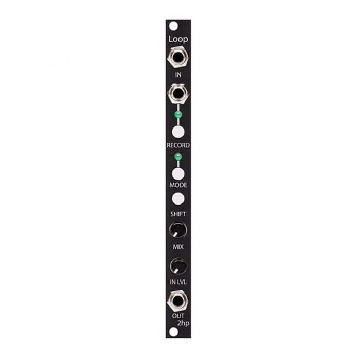 2hp Loop Audio Recorder and Looper Eurorack Module (Black)