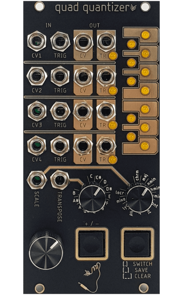 Tenderfoot Electronics Quad Quantizer Eurorack Pitch Quantizer Module