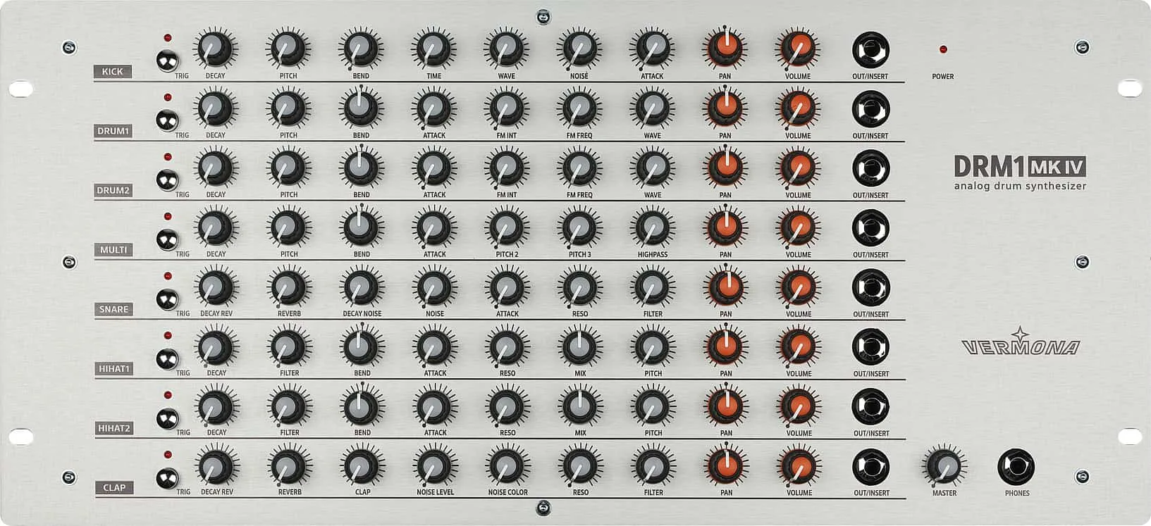 Vermona DRM1 MKIV Analog Drum Synthesizer (Trigger) - Elevator Sound