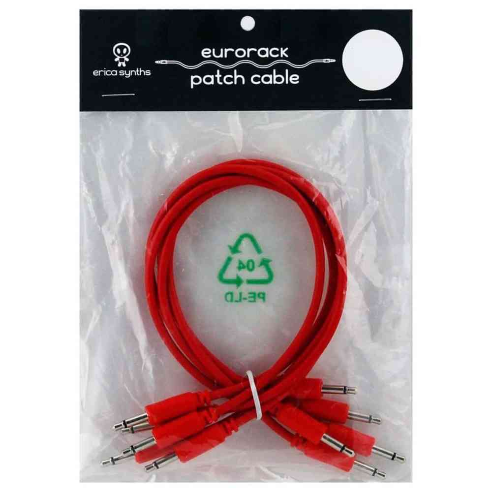 Erica Synths 5 x Patch Cables (Red 30cm)