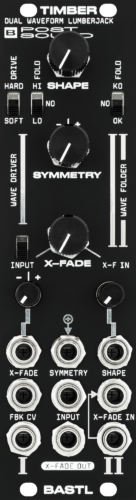 Bastl Instruments Timber Eurorack Wavefolder and Distortion Module (Black)