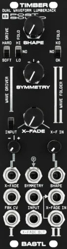 Bastl Instruments Timber Eurorack Wavefolder and Distortion Module (Black)