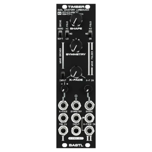 Bastl Instruments Timber Eurorack Wavefolder and Distortion Module (Black)