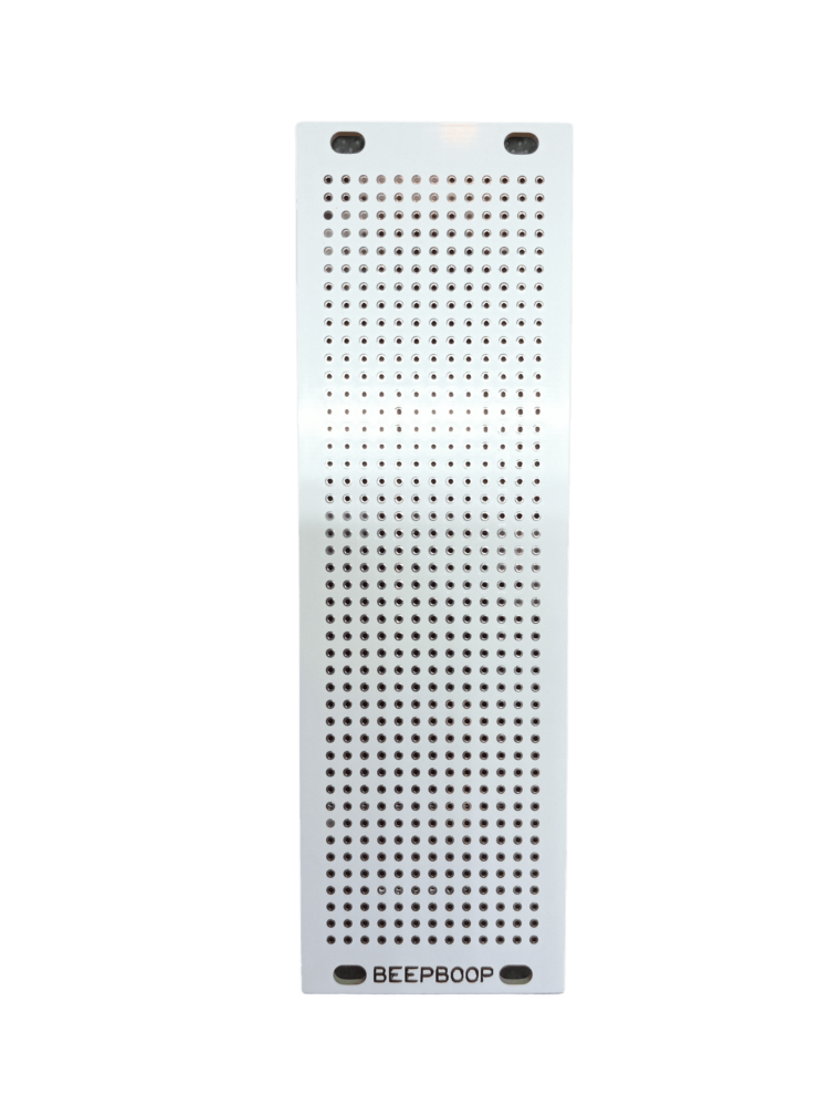 BeepBoop Electronics Eurorack Blank Panel (8hp 3U Perfboard White)