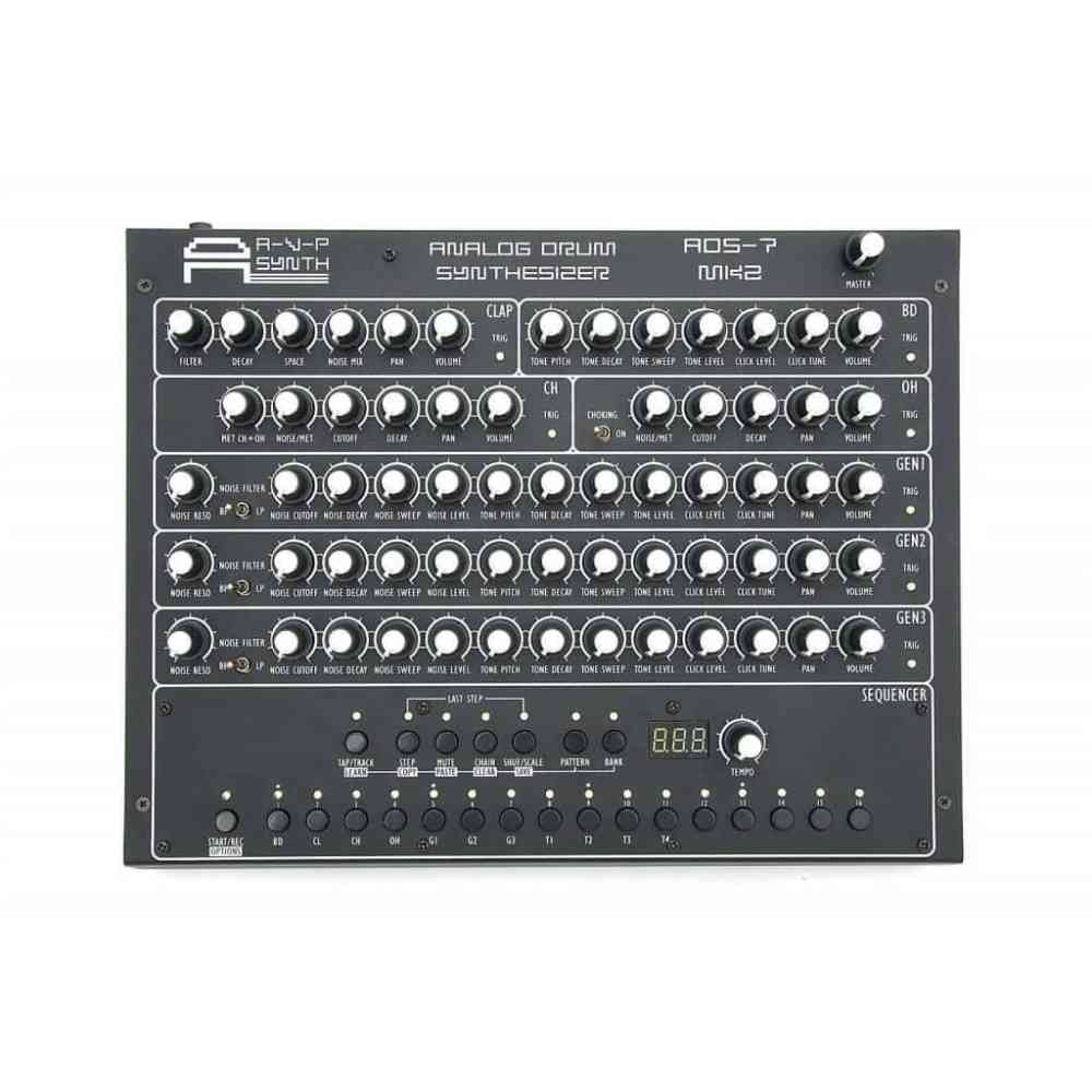 AVP Synths ADS-7 Mk2 Analog Drum Synthesizer (Grey)