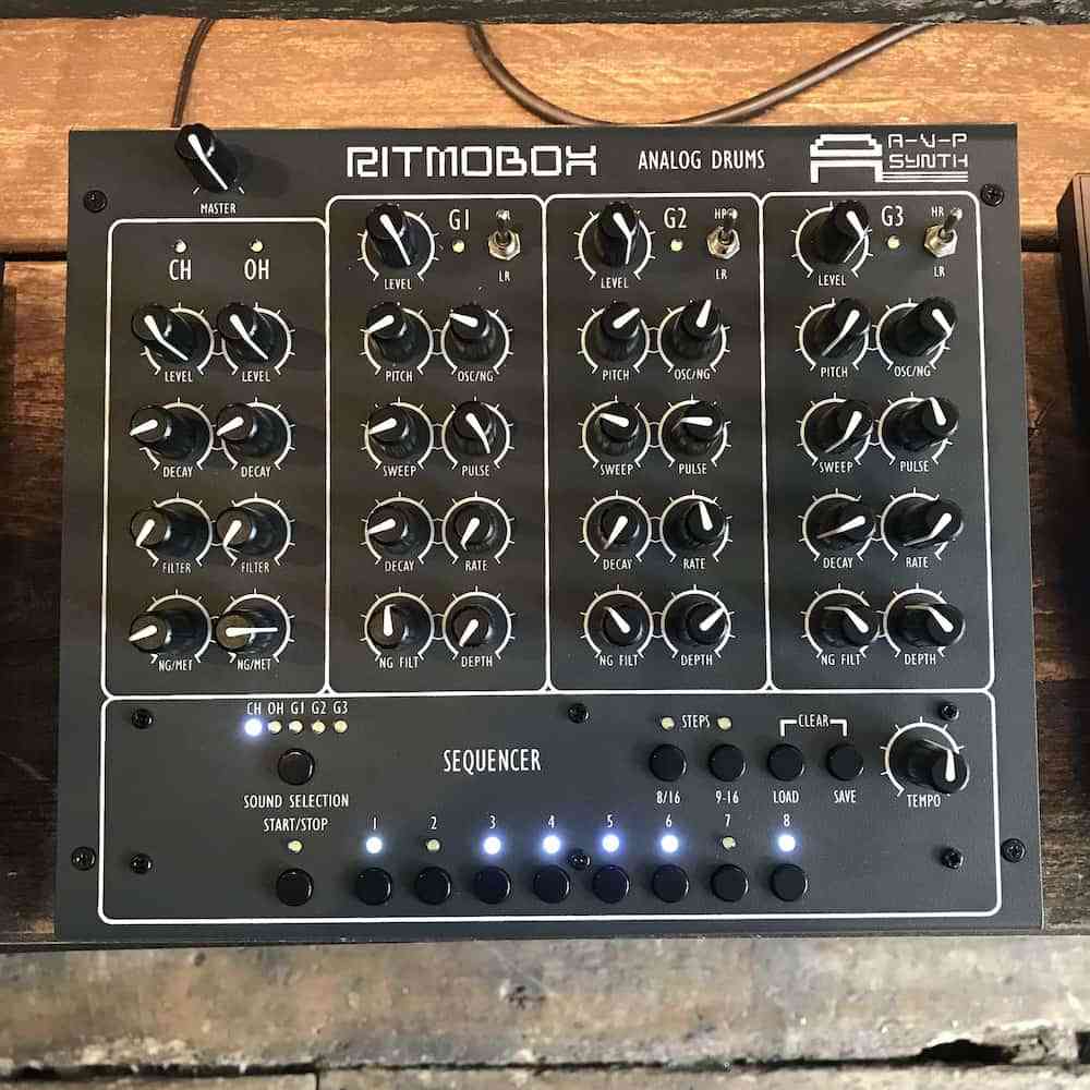 AVP Synth Ritmobox Analog Drum Synthesizer (Grey) [Ex Demo]