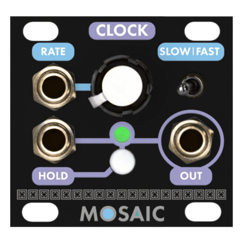 Mosaic Clock 1U Eurorack Module (Black)