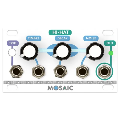 Mosaic Hi-Hat 1U Eurorack Module (White)