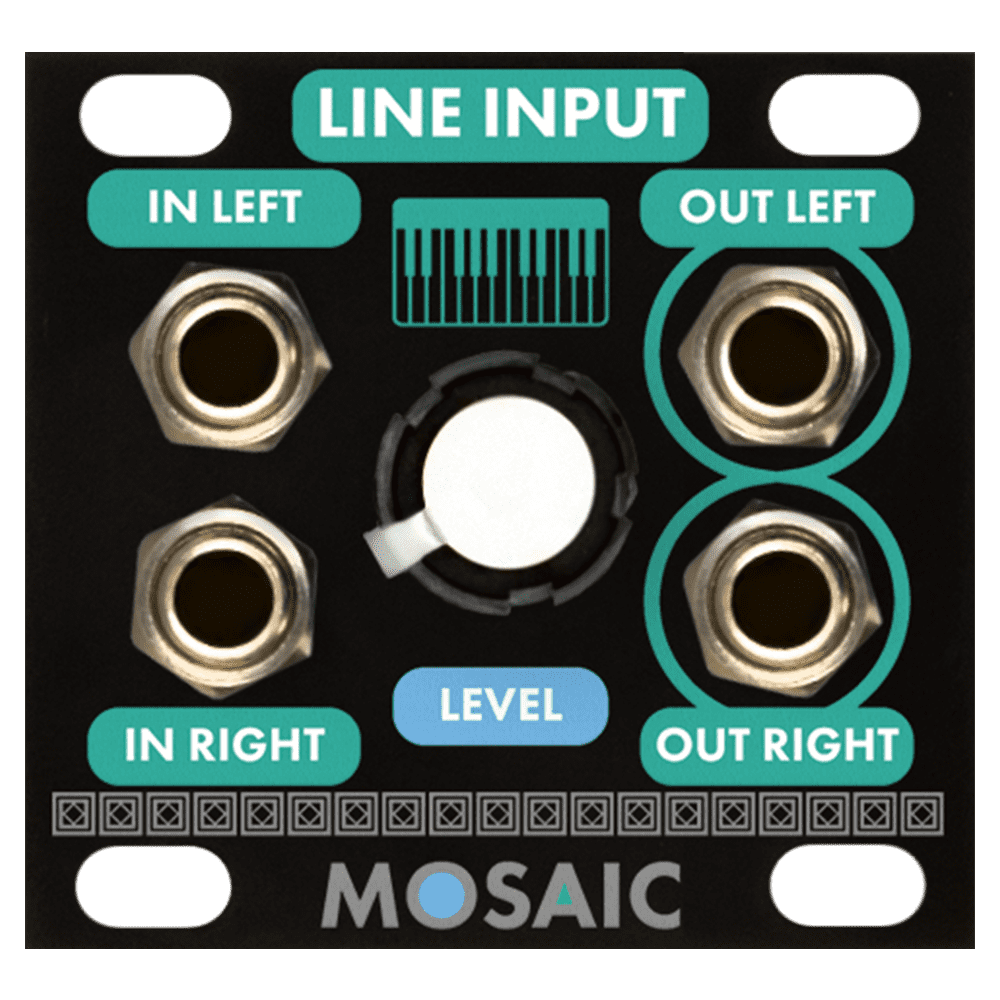 Mosaic Line Input 1U Eurorack Module (Black)