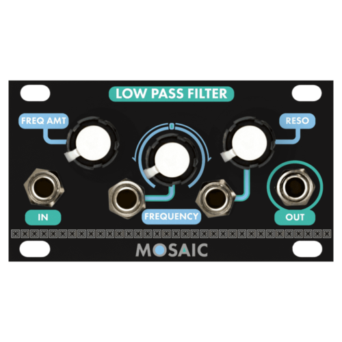 Mosaic Low Pass Filter 1U Eurorack Module (Black)