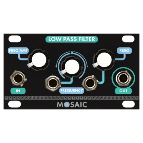 Mosaic Low Pass Filter 1U Eurorack Module (Black)