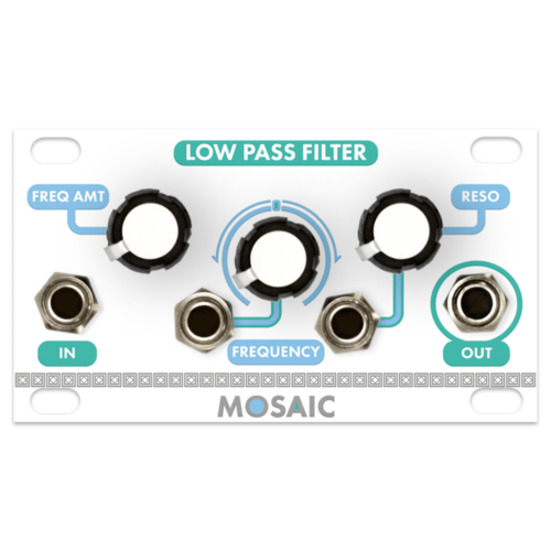 Mosaic Low Pass Filter 1U Eurorack Module (White)