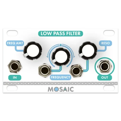 Mosaic Low Pass Filter 1U Eurorack Module (White)