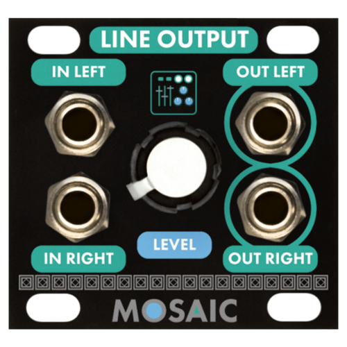 Mosaic Line Output 1U Eurorack Module (Black)