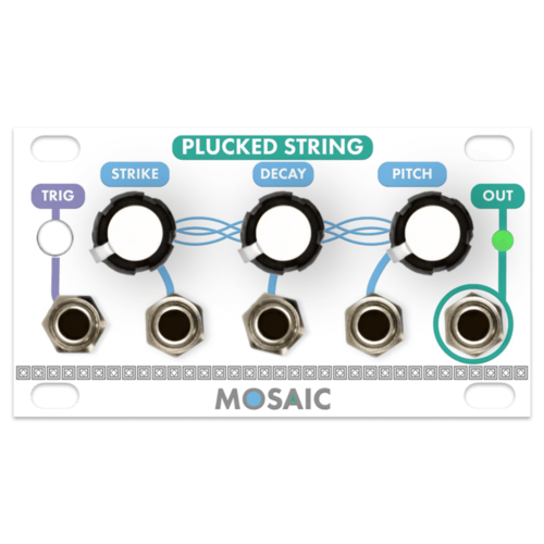 Mosaic Plucked String 1U Eurorack Module (White)