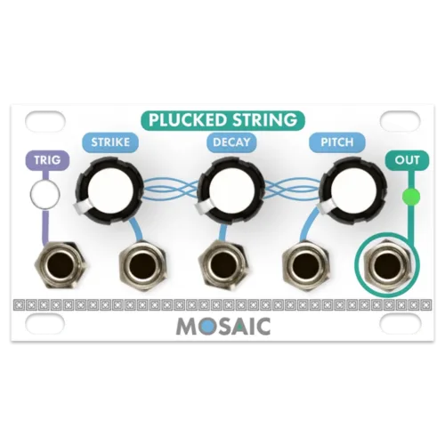 Mosaic Plucked String 1U Eurorack Module (White)