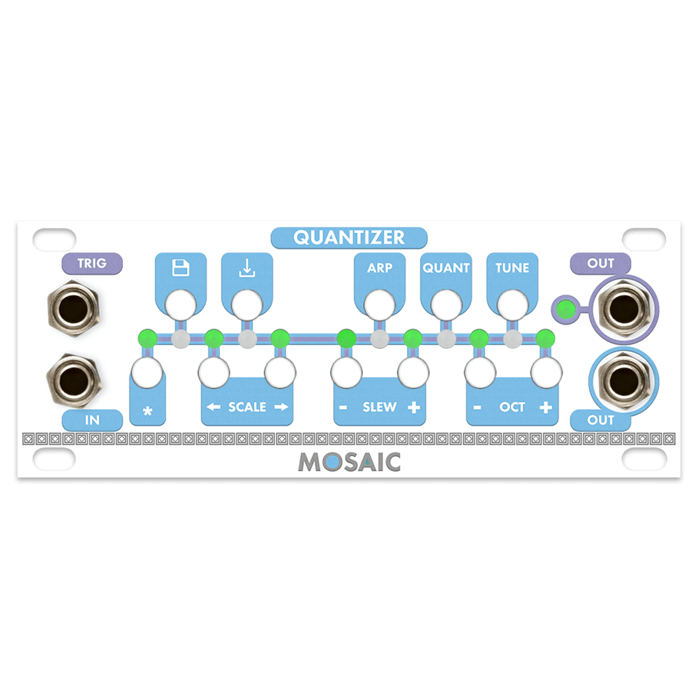 Mosaic Quantizer 1U Eurorack Module (White)