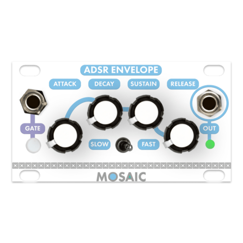 Mosaic ADSR 1U Eurorack Module (White)