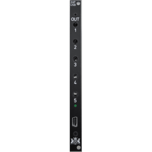 Michigan Synth Works 2HP2MIDI Eurorack 5 Port TRS MIDI Output Module (Black)
