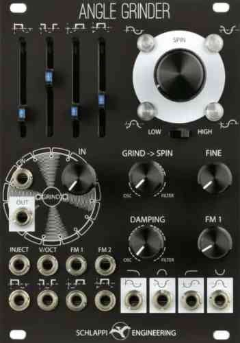 Schlappi Engineering Angle Grinder Eurorack Oscillator Module (Black)
