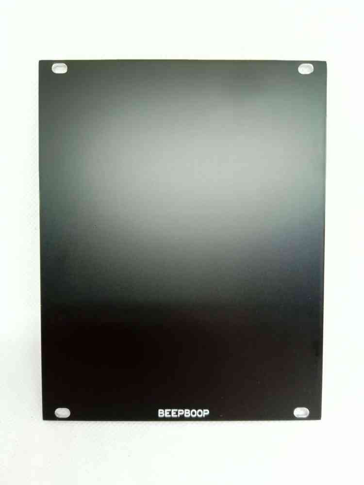 BeepBoop Electronics Eurorack Blank Panel (20hp 3U Black)