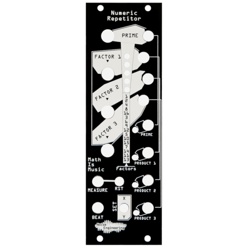 Noise Engineering Numeric Repetitor Replacement Black Panel