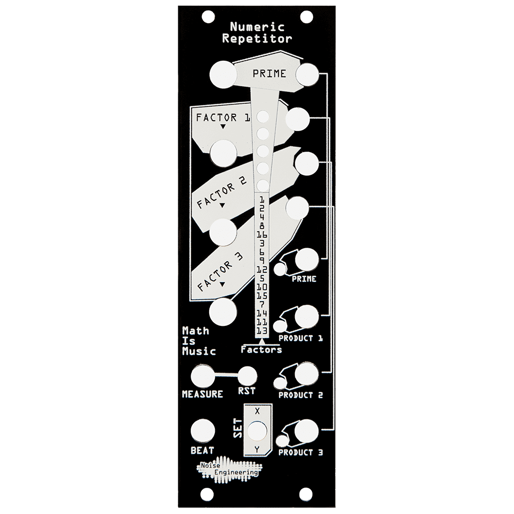 Noise Engineering Numeric Repetitor – Replacement Black Panel