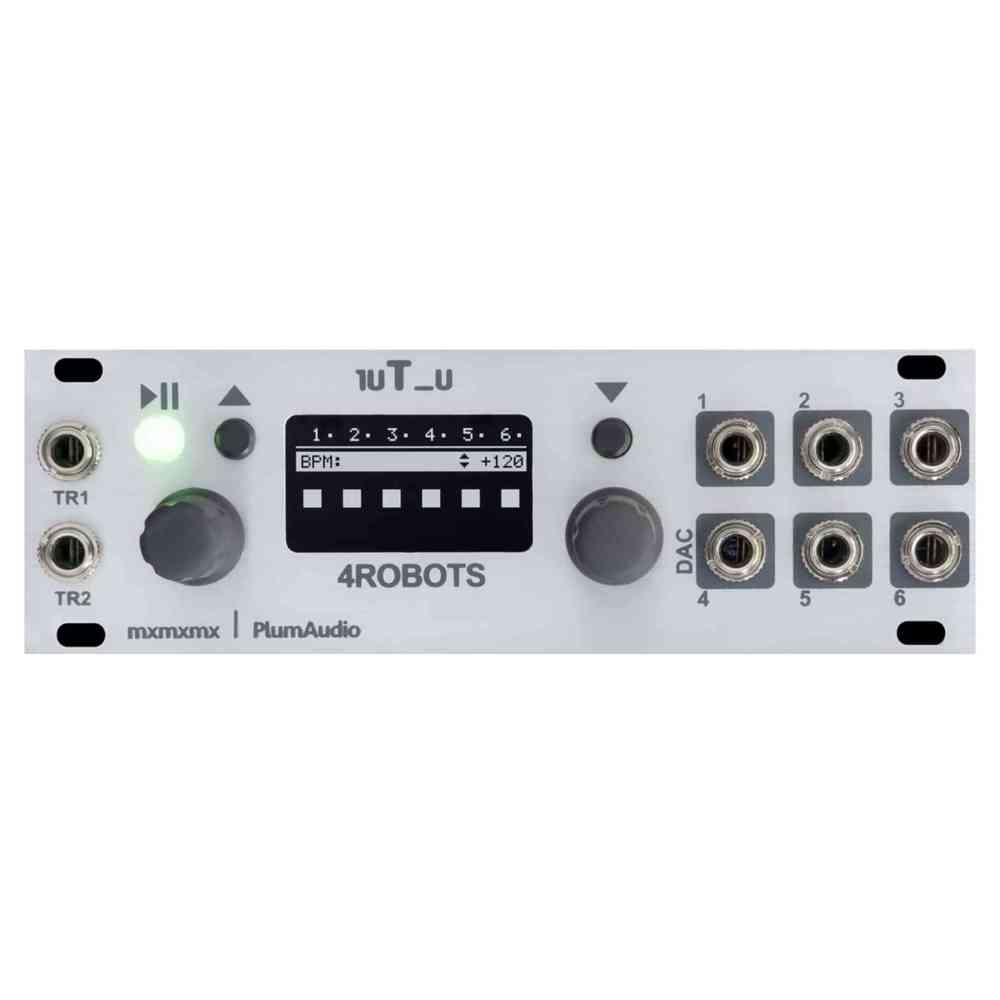 Plum Audio 1uT_u 4ROBOTS Eurorack Module (Silver)