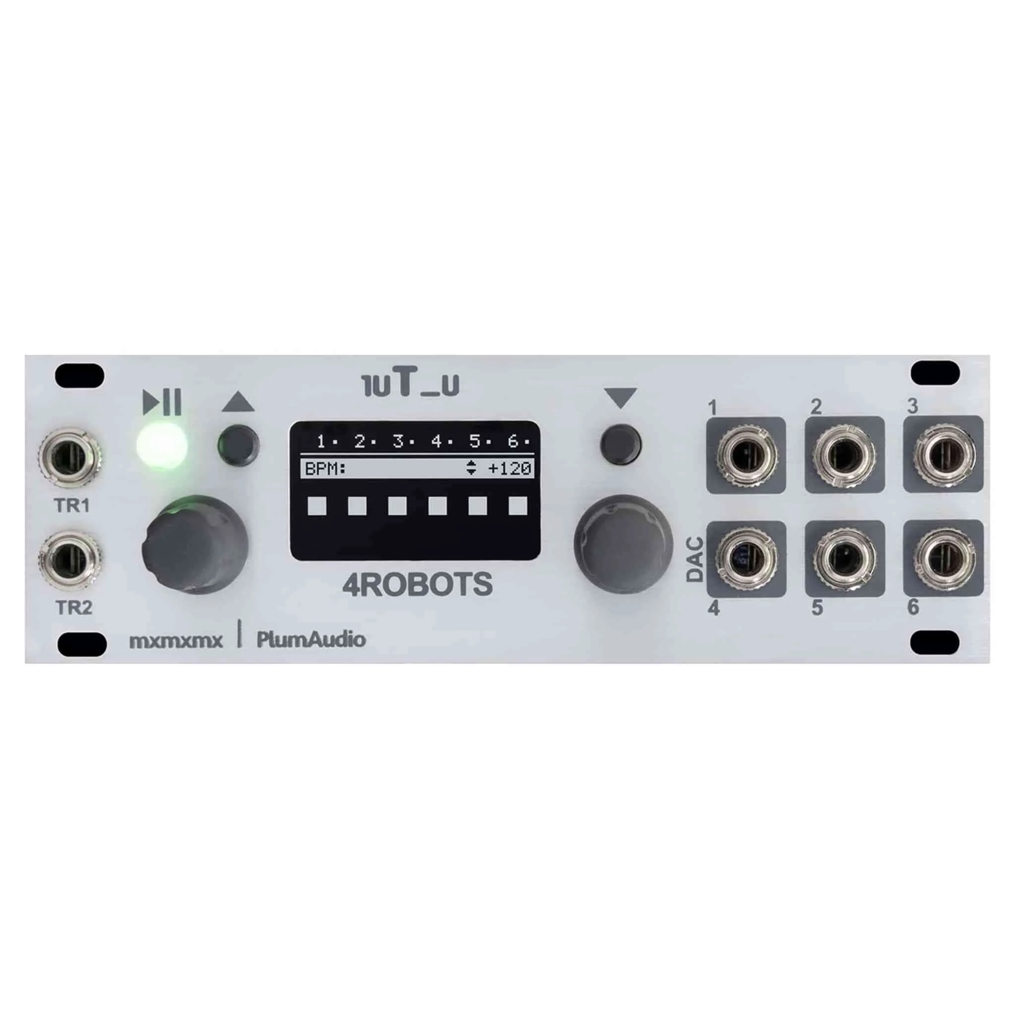 Plum Audio 1uT_u 4ROBOTS Eurorack Module (Silver)