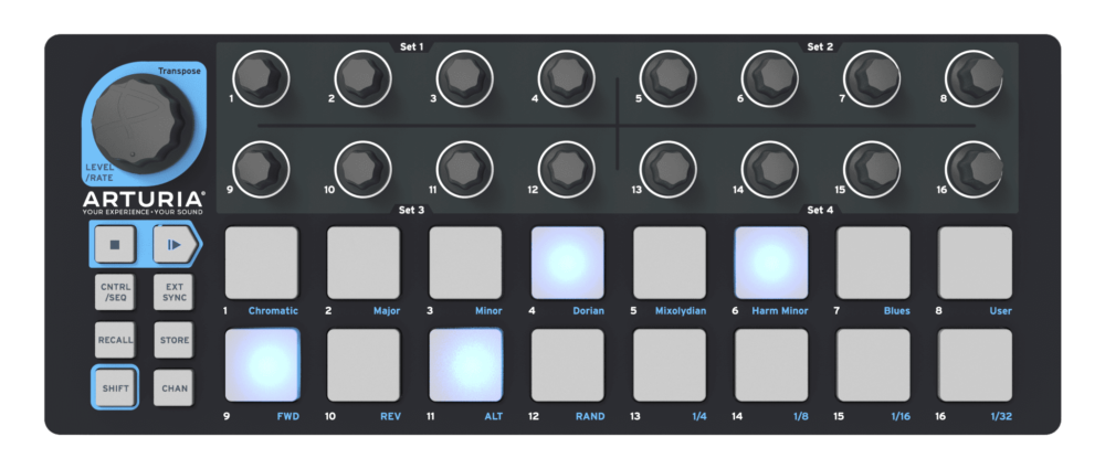 Arturia Beatstep USB Pad and Sequencer Controller w/ CV/Gate (Black)