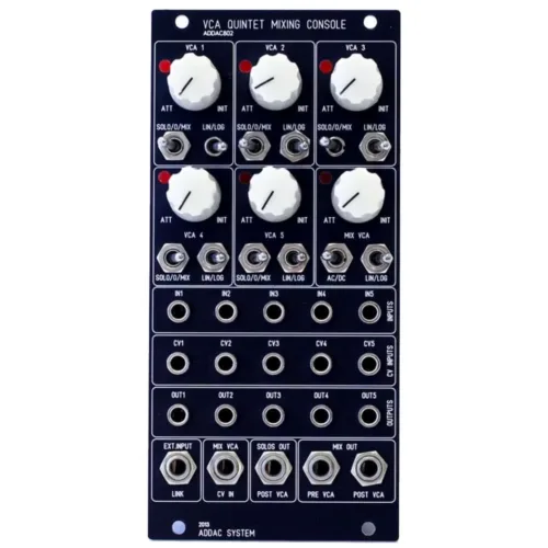 ADDAC 802 VCA Quintet Mixing Console Eurorack Module
