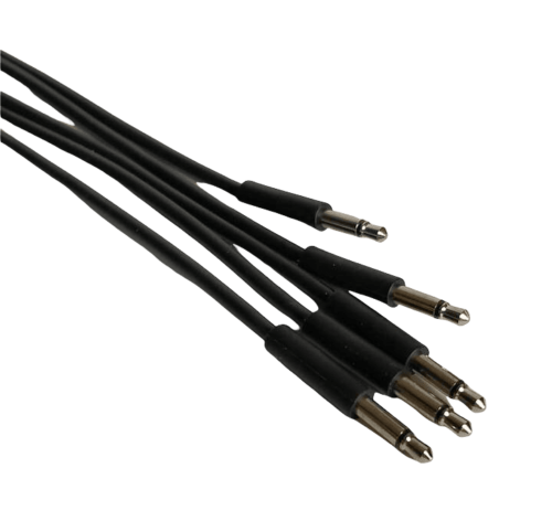 After Later Audio Skinny Patch Cables (60cm – 5 Pack – Black)