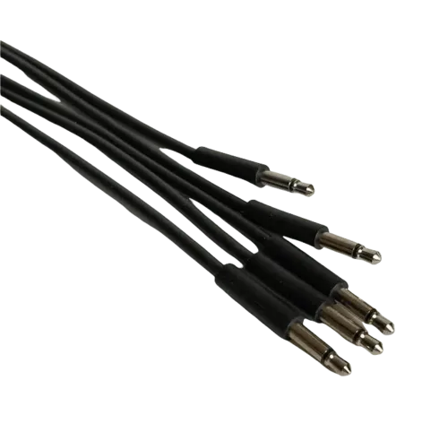 After Later Audio Skinny Patch Cables (60cm – 5 Pack – Black)