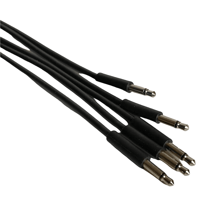 After Later Audio Skinny Patch Cables (60cm – 5 Pack – Black)