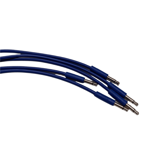 After Later Audio Skinny Patch Cables (45cm – 5 Pack – Blue)
