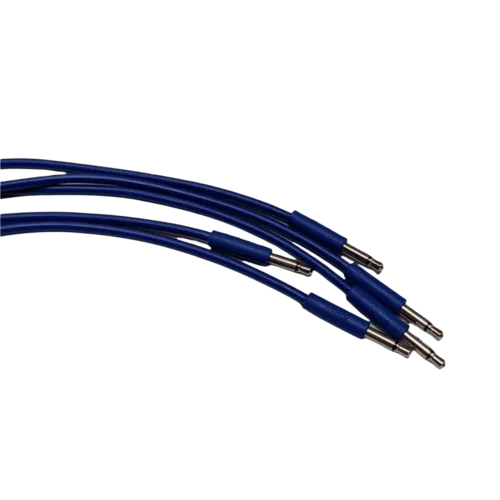 After Later Audio Skinny Patch Cables (45cm – 5 Pack – Blue)