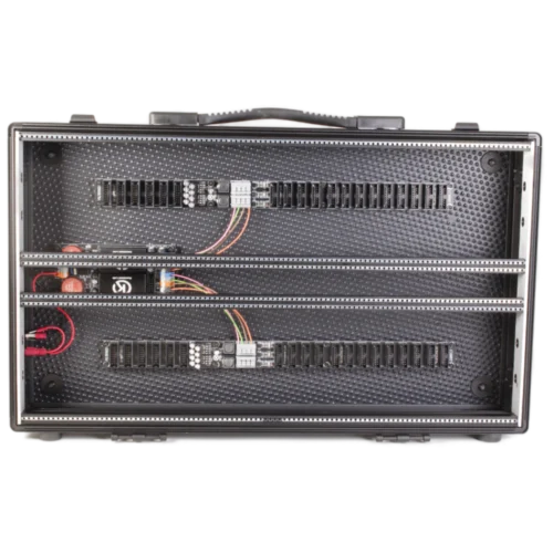 Damaru Eurorack Modular Travel Case (7U 104hp Powered 1U Middle)