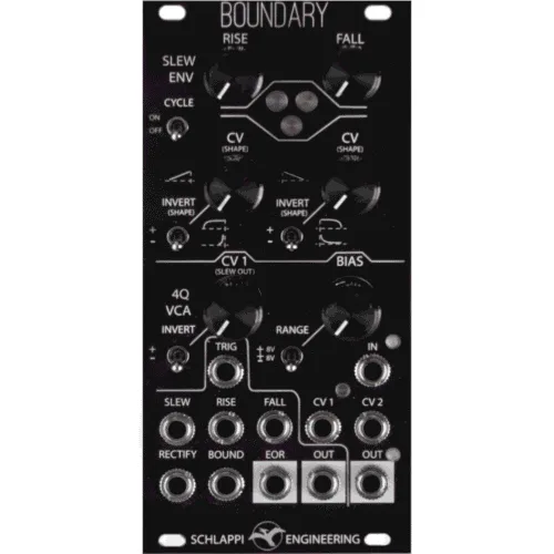 Schlappi Engineering Boundary Slew/Envelope and VCA/Ring Mod Eurorack Module (Black)