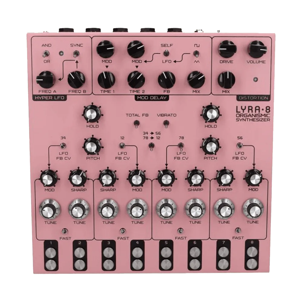 Soma Laboratory Lyra-8 Organismic Analog Synthesizer (Pink)