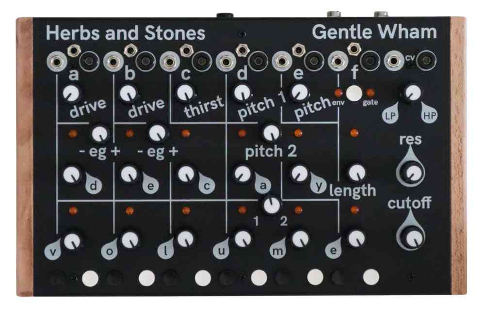 Herbs and Stones Gentle Wham Eurorack Drum Synthesizer Module