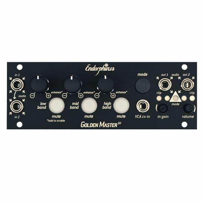 Endorphin.es Golden Master Eurorack Multiband Compressor and Output Module (1U – Black)