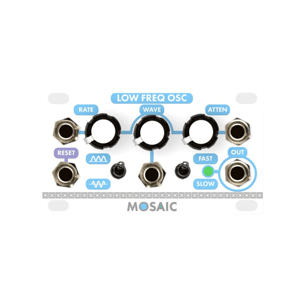 Mosaic LFO 1U Eurorack Module (White)