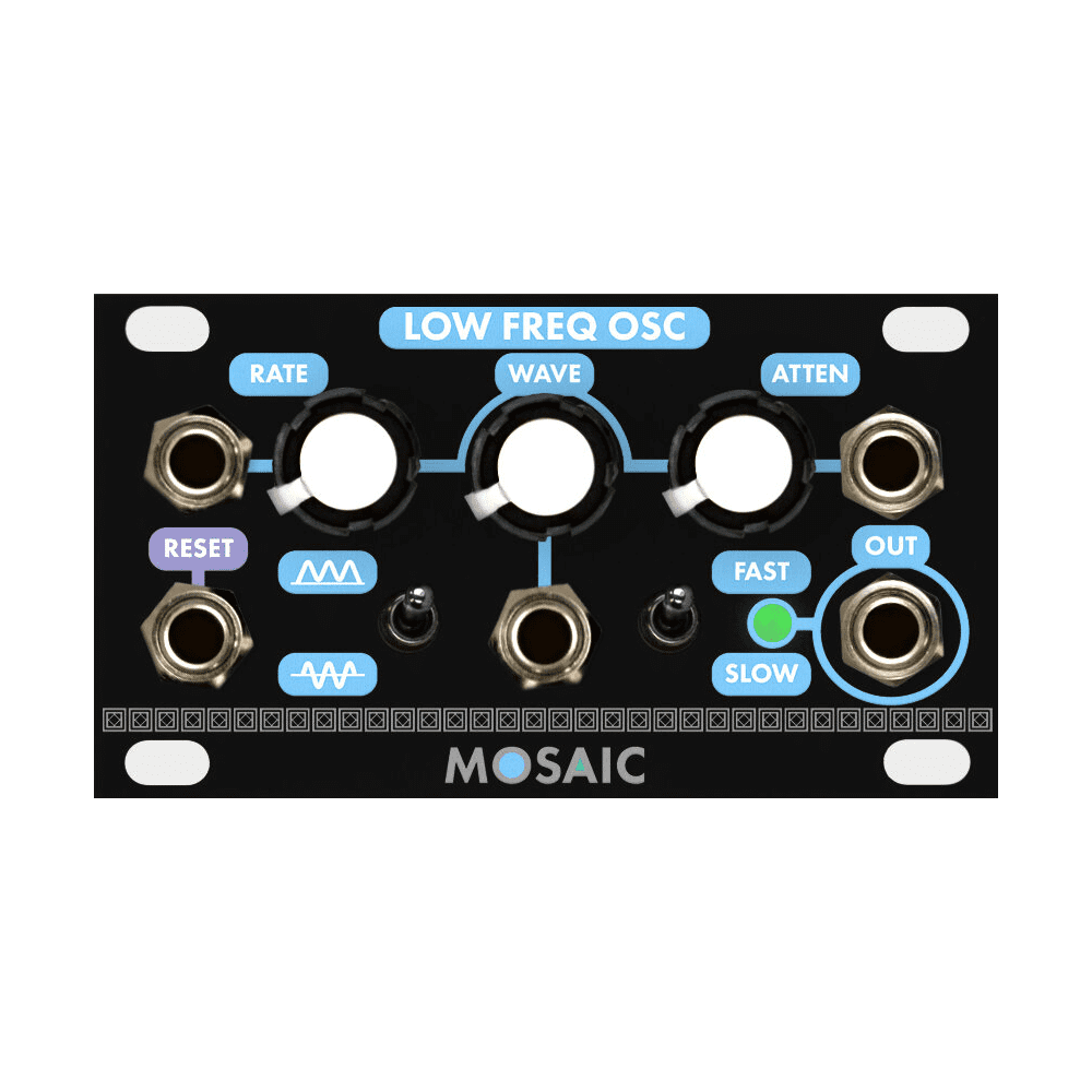 Mosaic LFO 1U Eurorack Module (Black)