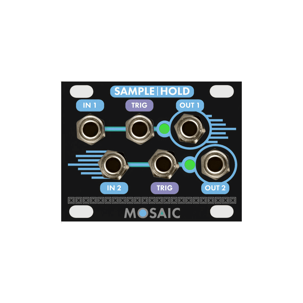 Mosaic Sample and Hold 1U Eurorack Module (Black)