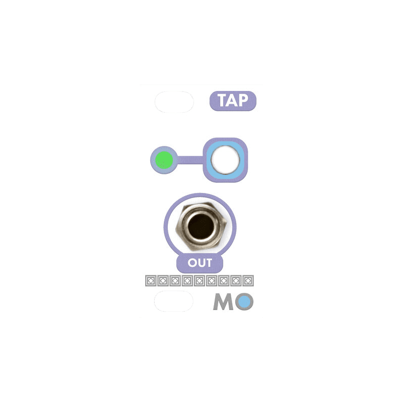 Mosaic Tap 1U Eurorack Tap Tempo Clock Generator Module (White)