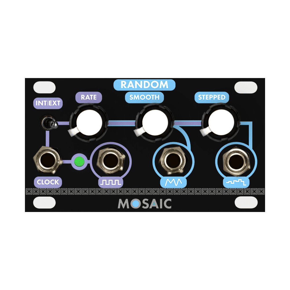 Mosaic Random 1U Eurorack Module (Black)