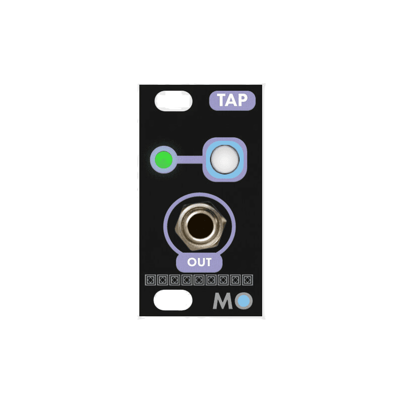 Mosaic Tap 1U Eurorack Tap Tempo Clock Generator Module (Black)