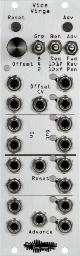 Noise Engineering Vice Virga Sequential Switch Eurorack Module (Silver)