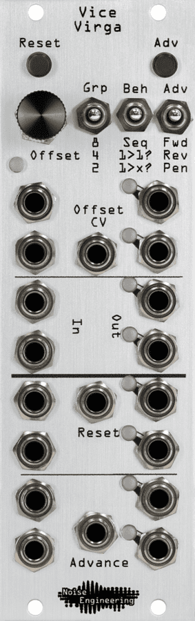 Noise Engineering Vice Virga Sequential Switch Eurorack Module (Silver)